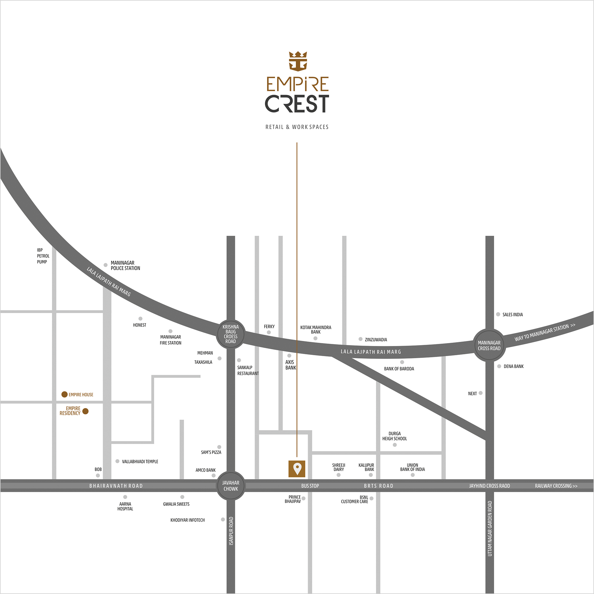 Retail shops for sale in Maninagar - Empire Crest Location