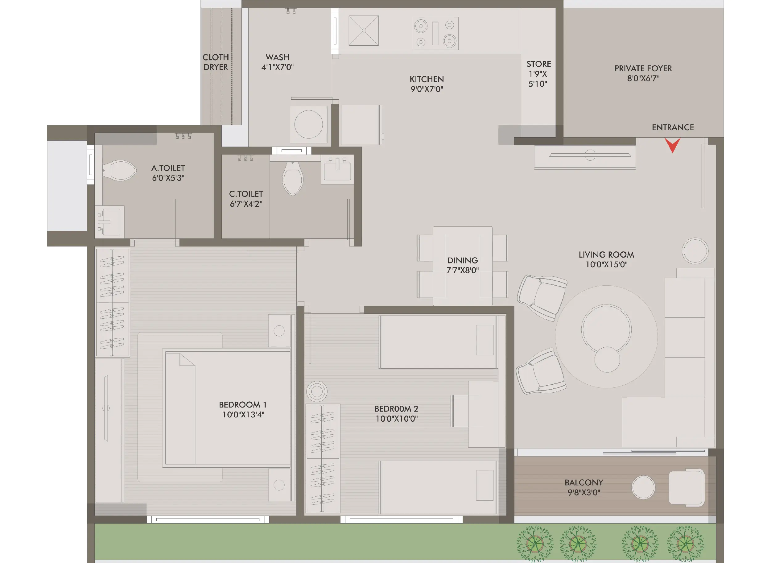 Sheladia Divine 2 BHK