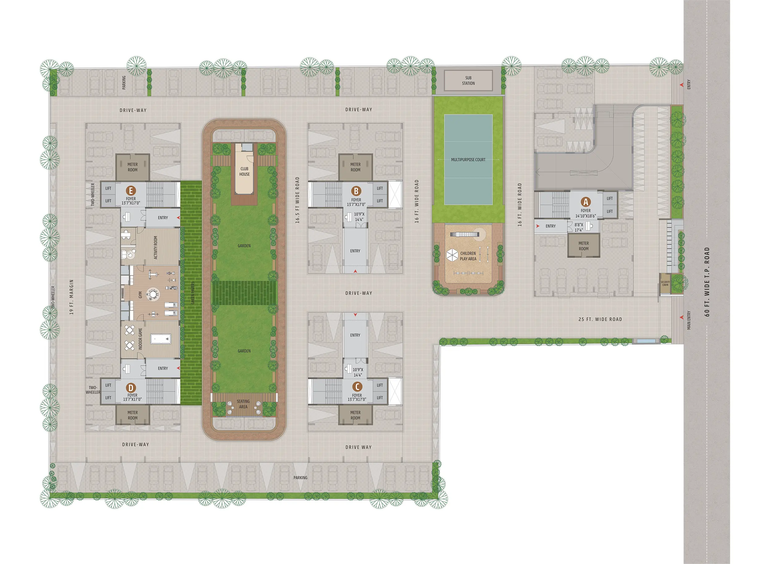 Sheladia Divine Ground Floor Plan
